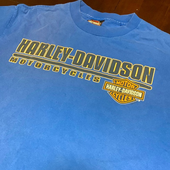 Blue Harley Davidson Las Vegas T-Shirt - Picture 3 of 5